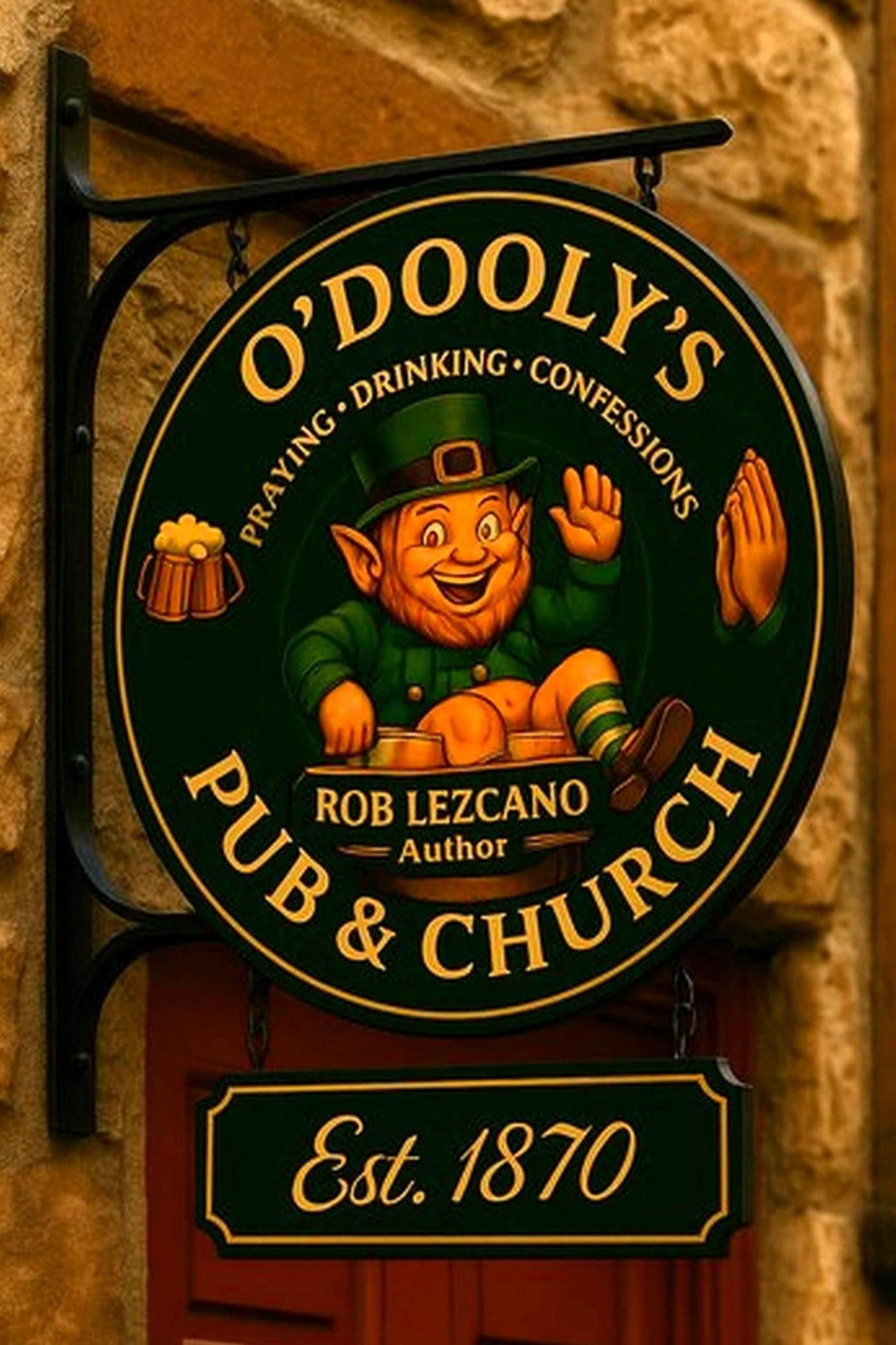 O’Dooly’s — Pub & Church book cover by Rob Lezcano