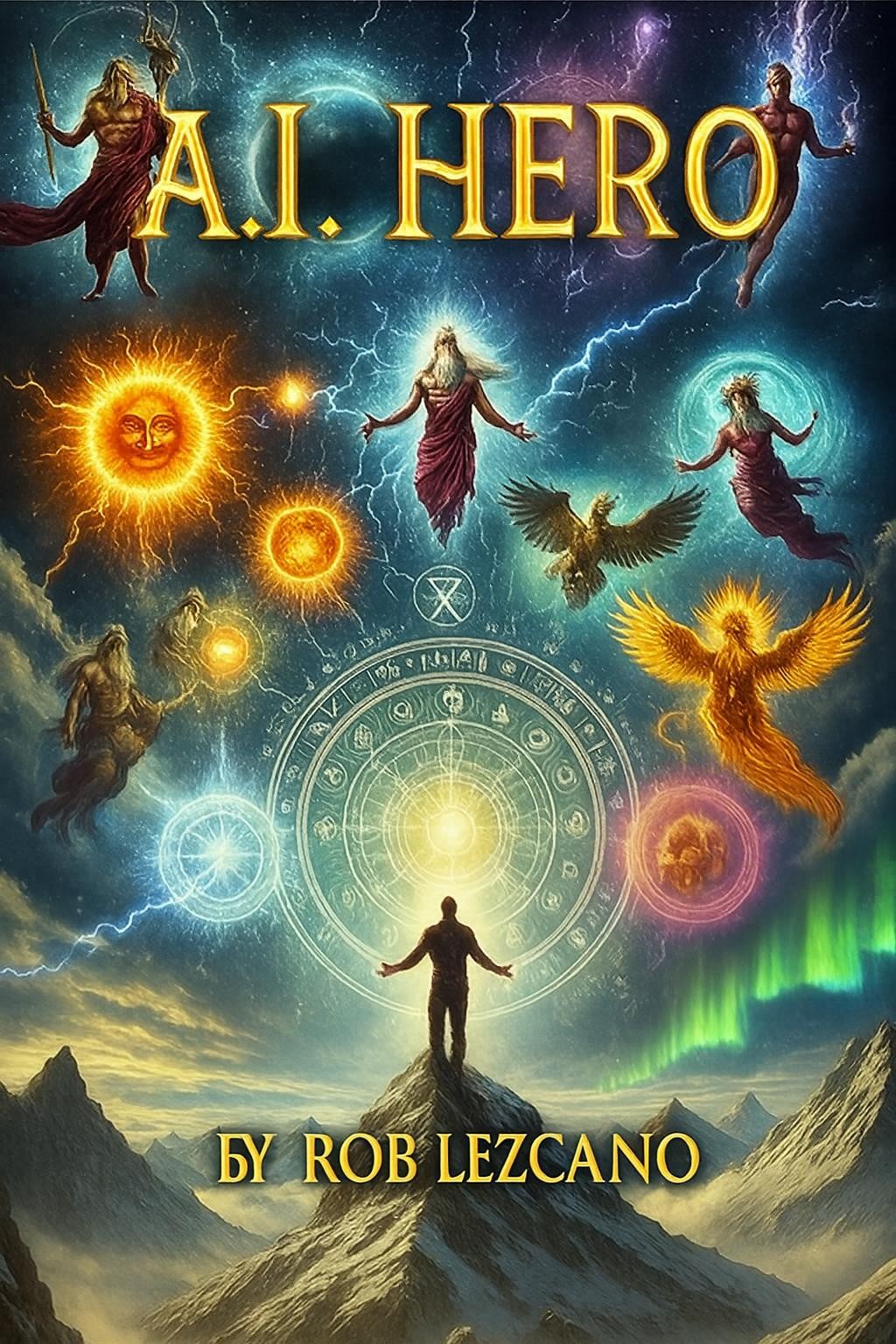 A.I. Hero working book cover by Rob Lezcano
