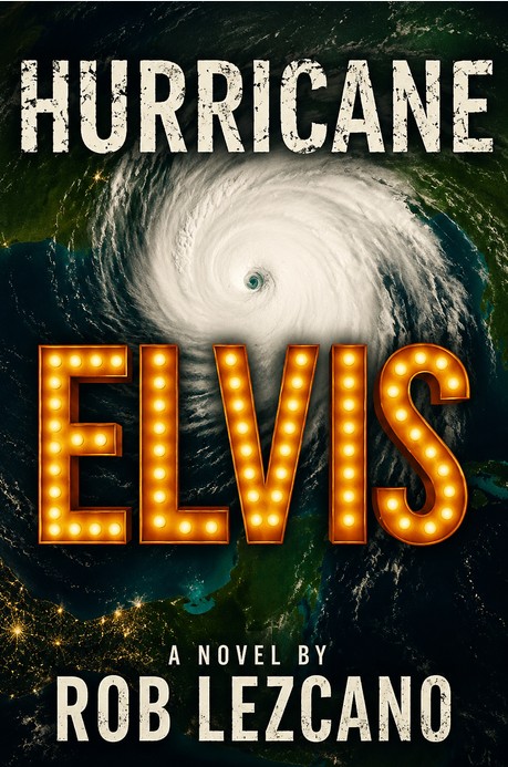 Hurricane Elvis working book cover by Rob Lezcano